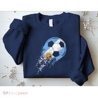 retro Soccer Argentinian Flag Pride Soccer Player Sweatshirt thumb 2