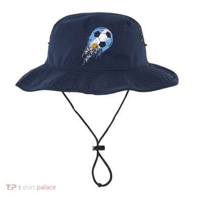 retro Soccer Argentinian Flag Pride Soccer Player Bucket Hat