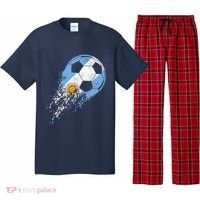 retro Soccer Argentinian Flag Pride Soccer Player Pajama Set thumb 0