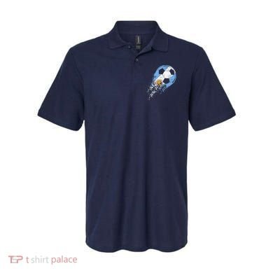 retro Soccer Argentinian Flag Pride Soccer Player Polo