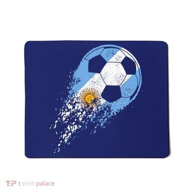 retro Soccer Argentinian Flag Pride Soccer Player Mousepad