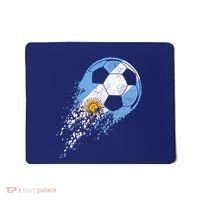 retro Soccer Argentinian Flag Pride Soccer Player Mousepad thumb 0