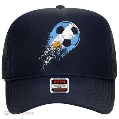 retro Soccer Argentinian Flag Pride Soccer Player Hat