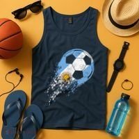 retro Soccer Argentinian Flag Pride Soccer Player Tank Top thumb 4