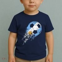 retro Soccer Argentinian Flag Pride Soccer Player Toddler T-Shirt thumb 2