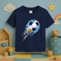 retro Soccer Argentinian Flag Pride Soccer Player Toddler T-Shirt thumb 3