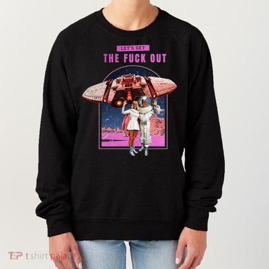 Retro Space Astronaut Couple Funny Women's Sweatshirt