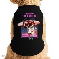 Retro Space Astronaut Couple Funny Doggie Tank thumb 0