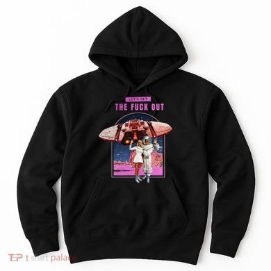 Retro Space Astronaut Couple Funny Hoodie