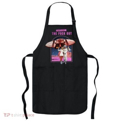 Retro Space Astronaut Couple Funny Apron