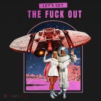 Retro Space Astronaut Couple Funny Apron thumb 3