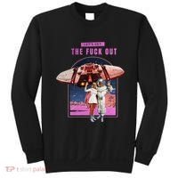 Retro Space Astronaut Couple Funny Sweatshirt thumb 0