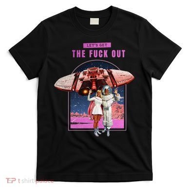 Retro Space Astronaut Couple Funny T-Shirt