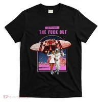 Retro Space Astronaut Couple Funny T-Shirt thumb 0