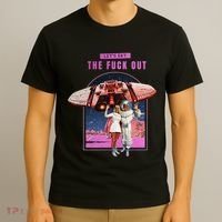 Retro Space Astronaut Couple Funny T-Shirt thumb 3