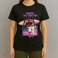 Retro Space Astronaut Couple Funny T-Shirt thumb 4