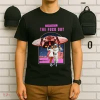 Retro Space Astronaut Couple Funny T-Shirt thumb 6