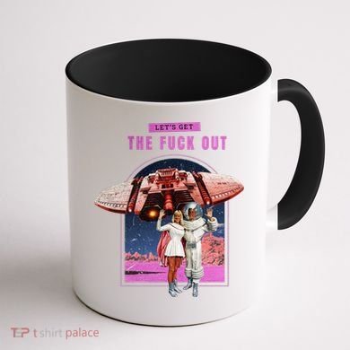 Retro Space Astronaut Couple Funny Coffee Mug back