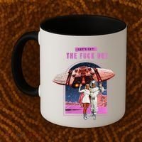 Retro Space Astronaut Couple Funny Coffee Mug thumb 2