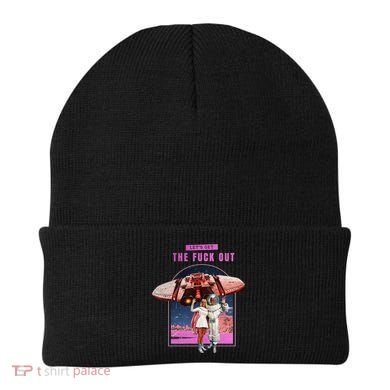 Retro Space Astronaut Couple Funny Beanie