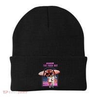 Retro Space Astronaut Couple Funny Beanie thumb 0