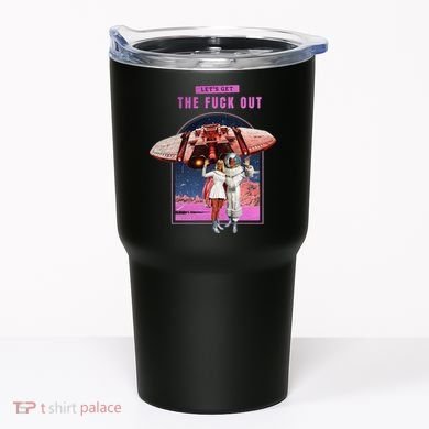 Retro Space Astronaut Couple Funny Tumbler