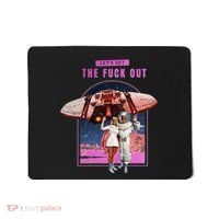 Retro Space Astronaut Couple Funny Mousepad thumb 0
