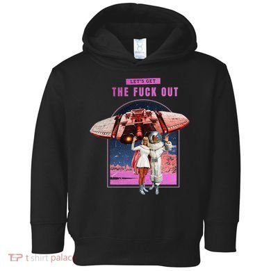Retro Space Astronaut Couple Funny Toddler Hoodie
