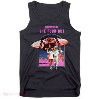 Retro Space Astronaut Couple Funny Tank Top