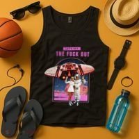 Retro Space Astronaut Couple Funny Tank Top thumb 4