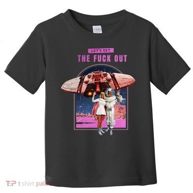 Retro Space Astronaut Couple Funny Toddler T-Shirt