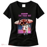 Retro Space Astronaut Couple Funny Women's T-Shirt thumb 0