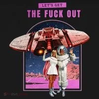 Retro Space Astronaut Couple Funny Women's T-Shirt thumb 6