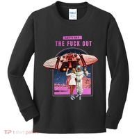 Retro Space Astronaut Couple Funny Kids Long Sleeve Shirt thumb 0