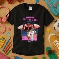 Retro Space Astronaut Couple Funny Kids T-Shirt thumb 3