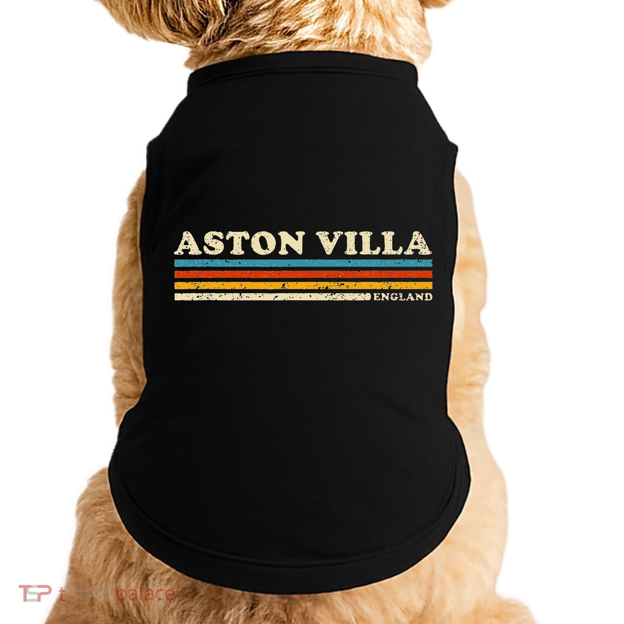 Retro Stripe Aston Villa Doggie Tank