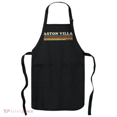 Retro Stripe Aston Villa Apron