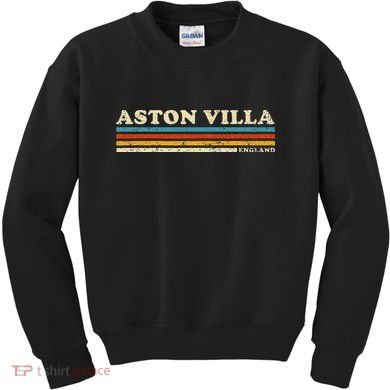 Retro Stripe Aston Villa Kids Sweatshirt