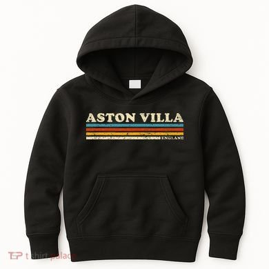 Retro Stripe Aston Villa Kids Hoodie