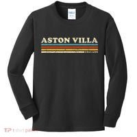Retro Stripe Aston Villa Kids Long Sleeve Shirt thumb 0