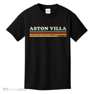 Retro Stripe Aston Villa Kids T-Shirt
