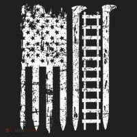 Railroad Spike American Flag Train Gift For Railway Workers Women's Sweatshirt thumb 2