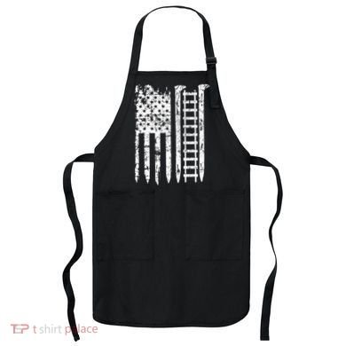 Railroad Spike American Flag Train Gift For Railway Workers Apron