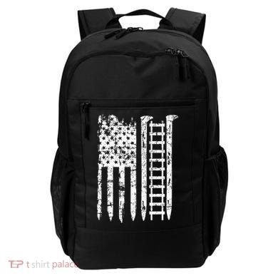 Railroad Spike American Flag Train Gift For Railway Workers Backpack