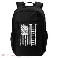 Railroad Spike American Flag Train Gift For Railway Workers Backpack thumb 0