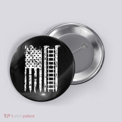 Railroad Spike American Flag Train Gift For Railway Workers Button