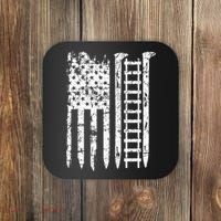 Railroad Spike American Flag Train Gift For Railway Workers Coaster thumb 0