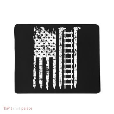 Railroad Spike American Flag Train Gift For Railway Workers Mousepad