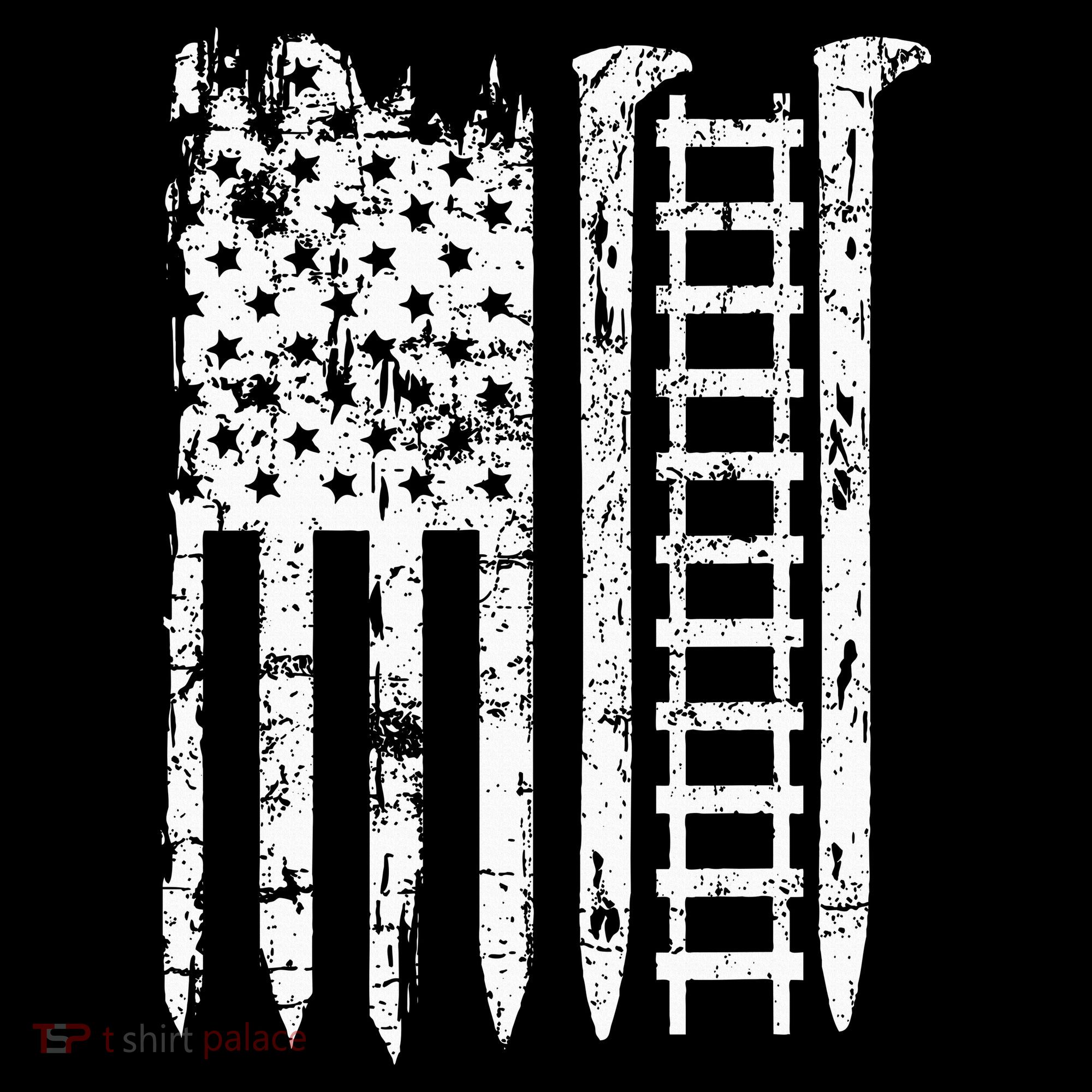 Railroad Spike American Flag Train Gift For Railway Workers Women's Tank Top