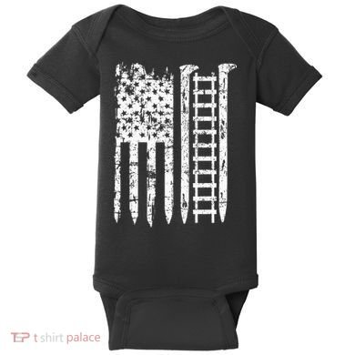 Railroad Spike American Flag Train Gift For Railway Workers Baby Bodysuit